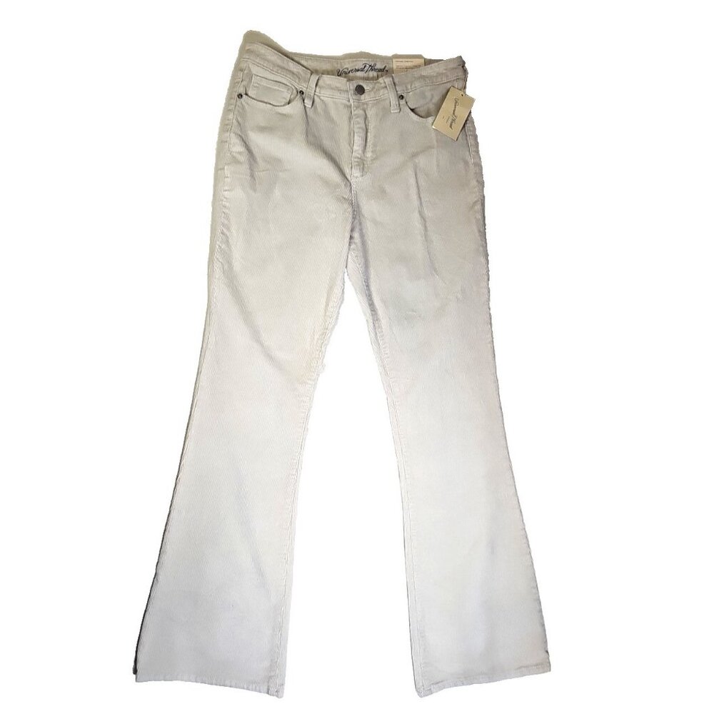 NWT Universal Thread Size 12R Cream High-Rise Bootcut Corduroy Pants